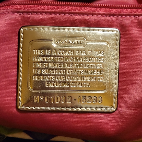 Coach Poppy Pop C Glam 15293 Pocket Tote Shoulder Bag RARE Limited Edition - Picture 5 of 16